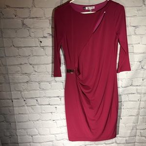 Jennifer Lopez gathered waist dress Sz M